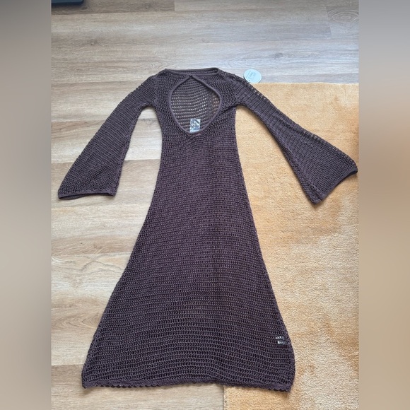 🤎NWT STAUD Lorena Brown Dress - Picture 7 of 15
